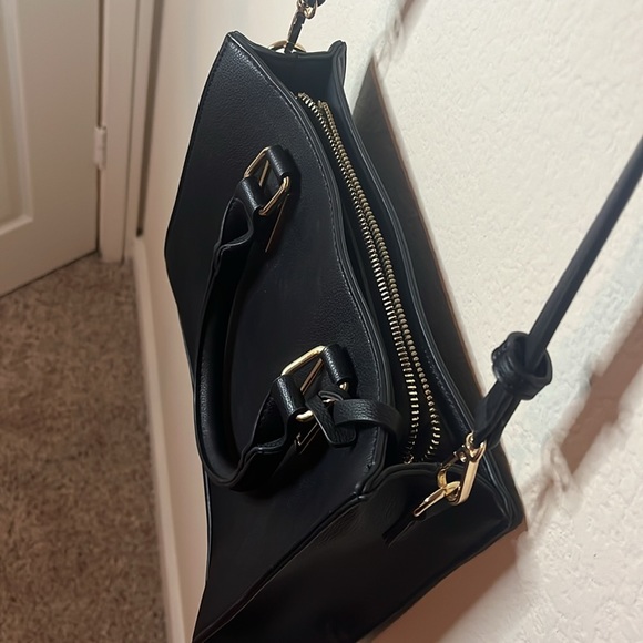 Miztique Black Purse with Gold Hardware - Picture 3 of 7